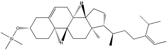 3β-(Trimethylsiloxy)stigmasta-5,24(28)-diene 结构式