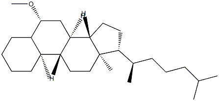 6β-Methoxycholestane 结构式