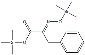 α-[(Trimethylsiloxy)imino]benzenepropanoic acid trimethylsilyl ester 结构式