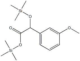 3-Methoxy-α-[(trimethylsilyl)oxy]benzeneacetic acid trimethylsilyl ester 结构式