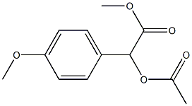 α-Acetyloxy-4-methoxybenzeneacetic acid methyl ester 结构式