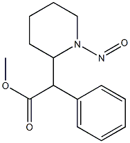 N-亚硝基哌醋甲酯 结构式