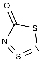 1-Thia-3-thia(IV)-2,4-diazacyclopenta-2,3-diene-5-one 结构式