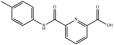 2-Pyridinecarboxylicacid,6-[[(4-methylphenyl)amino]carbonyl]-(9CI) 结构式