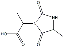 1-Imidazolidineacetic  acid,  -alpha-,4-dimethyl-2,5-dioxo- 结构式