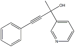 rac-4-phenyl-2-pyridin-3-yl-but-3-yn-2-ol 结构式