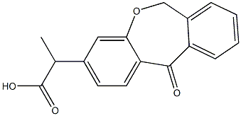 2-(6,11-二氢-11-氧代二苯并[B,E]氧杂卓-3-基)丙酸 结构式