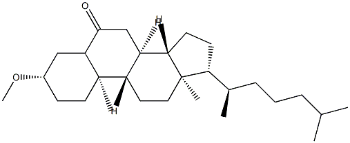 3β-Methoxycholestan-6-one 结构式