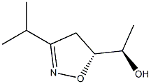 5-Isoxazolemethanol,4,5-dihydro-alpha-methyl-3-(1-methylethyl)-,(alphaR,5R)-rel-(9CI) 结构式
