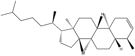 4α-Methyl-5α-cholest-2-ene 结构式