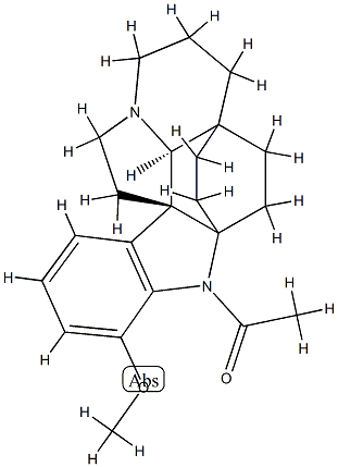 1-Acetyl-17-methoxyaspidofractinine 结构式