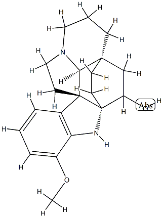 (2α,5α)-17-Methoxyaspidofractinin-3-ol 结构式