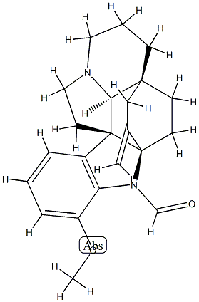 (2α,5α)-17-Methoxy-3-methyleneaspidofractinine-1-carbaldehyde 结构式