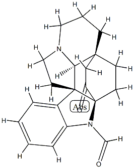 (2α,5α)-3-Oxoaspidofractinine-1-carbaldehyde 结构式