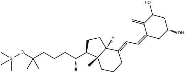 (5Z,7E)-25-[(Trimethylsilyl)oxy]-9,10-secocholesta-5,7,10(19)-triene-1,3β-diol 结构式