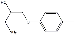 1-amino-3-(4-methylphenoxy)propan-2-ol 结构式
