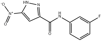 1H-Pyrazole-3-carboxamide,N-(3-fluorophenyl)-5-nitro-(9CI) 结构式