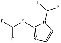 1H-Imidazole,1-(difluoromethyl)-2-[(difluoromethyl)thio]-(9CI) 结构式