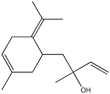 α-Ethenyl-α,3-dimethyl-6-(1-methylethylidene)-3-cyclohexene-1-ethanol 结构式