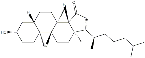 3-HYDROXY-5Α-CHOLESTANE-15-ONE;15-KETOCHOLESTANE 结构式
