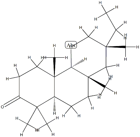 (3R,6aα,10bα)-3α-Ethyldodecahydro-3,4aβ,7,7,10aβ-pentamethyl-8H-naphtho[1,2-b]pyran-8-one 结构式