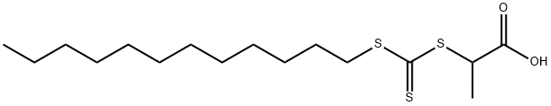 2-[(十二基硫硫代碳酰)硫]丙酸 结构式