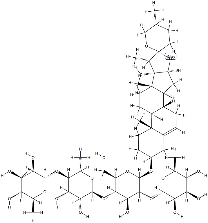 pennogenin tetraglycoside 结构式
