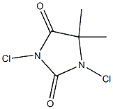 1,3-Dichloro-5,5-dimethylhydan 结构式