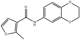 3-Furancarboxamide,N-(2,3-dihydro-1,4-benzodioxin-6-yl)-2-methyl-(9CI) 结构式