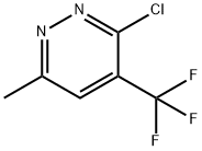 3-CHLORO-6-METHYL-4-(TRIFLUOROMETHYL)PYRIDAZINE 结构式