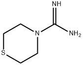 thiomorpholine-4-carboximidamide 结构式