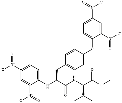 N,O-Bis(2,4-dinitrophenyl)-L-Tyr-L-Val-OMe 结构式