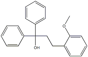 2-Methoxy-α,α-diphenylbenzene-1-propanol 结构式