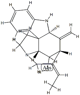 (19E)-16,17,19,20-Tetradehydrocuran-14-ol 结构式