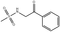 N-(2-氧亚基-2-苯基乙基)甲磺酰胺 结构式