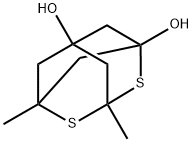3,5-Dimethyl-2,4-dithiatricyclo[3.3.1.13,7]decane-1,7-diol 结构式