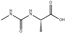 (2S)-2-[(甲基氨基甲酰基)氨基]丙酸 结构式