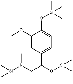 3-Methoxy-N-methyl-N-trimethylsilyl-4,β-bis[(trimethylsilyl)oxy]benzeneethanamine 结构式