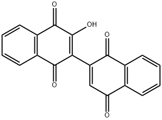 3-Hydroxy-2,2'-binaphthalene-1,1',4,4'-tetrone 结构式