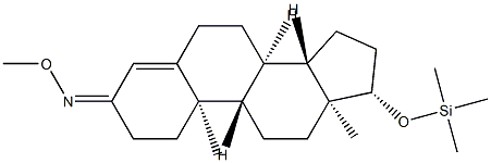 17β-(Trimethylsiloxy)androst-4-en-3-one O-methyl oxime 结构式