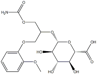 MethocarbaMol β-D-Glucuronide 结构式