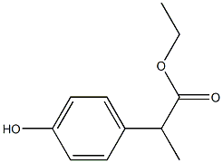 Benzeneacetic acid, 4-hydroxy-α-methyl-, ethyl ester 结构式