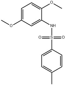 N-(2,5-二甲氧基苯基)-4-甲基-苯磺酰胺 结构式