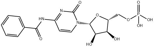 N-4-BENZOYLCYTIDINE 5-MONOPHOSPHATE) 结构式