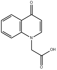 (4-oxo-1(4H)-quinolinyl)acetic acid(SALTDATA: FREE) 结构式