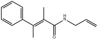 N-Allyl-α,β-dimethylcinnamamide 结构式