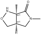 6H-Pyrrolo[3,4-c]isoxazol-6-one,hexahydro-5,6a-dimethyl-,(3aR,6aR)-rel- 结构式