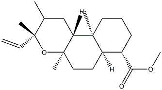 (3R,6aα,10bα)-Dodecahydro-3,4aβ,7,10aβ-tetramethyl-3α-vinyl-1H-naphtho[2,1-b]pyran-7β-carboxylic acid methyl ester 结构式