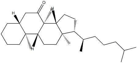 5α-Cholestan-7-one 结构式