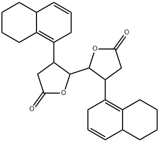 3,3',4,4'-Tetrahydro-3,3'-bis(2,4a,5,6,7,8-hexahydronaphthalen-1-yl)-2,2'-bifuran-5,5'(2H,2'H)-dione 结构式